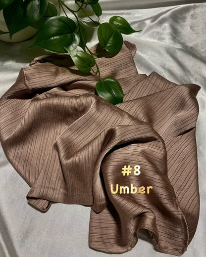 Shawl Satin Stripes Ammara - Effortless Elegance in Luxurious Design (SHWL-1060) (#MM)