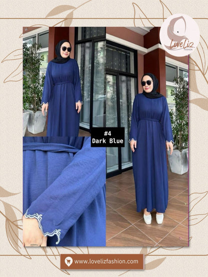 Long Dress Hand Embroidery (LDR_0326/009) (#P232KNG)