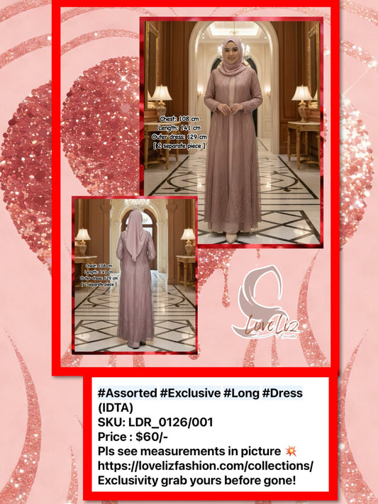 Assorted Exclusive Long Dress (LDR_0126/001) (#IDTA)