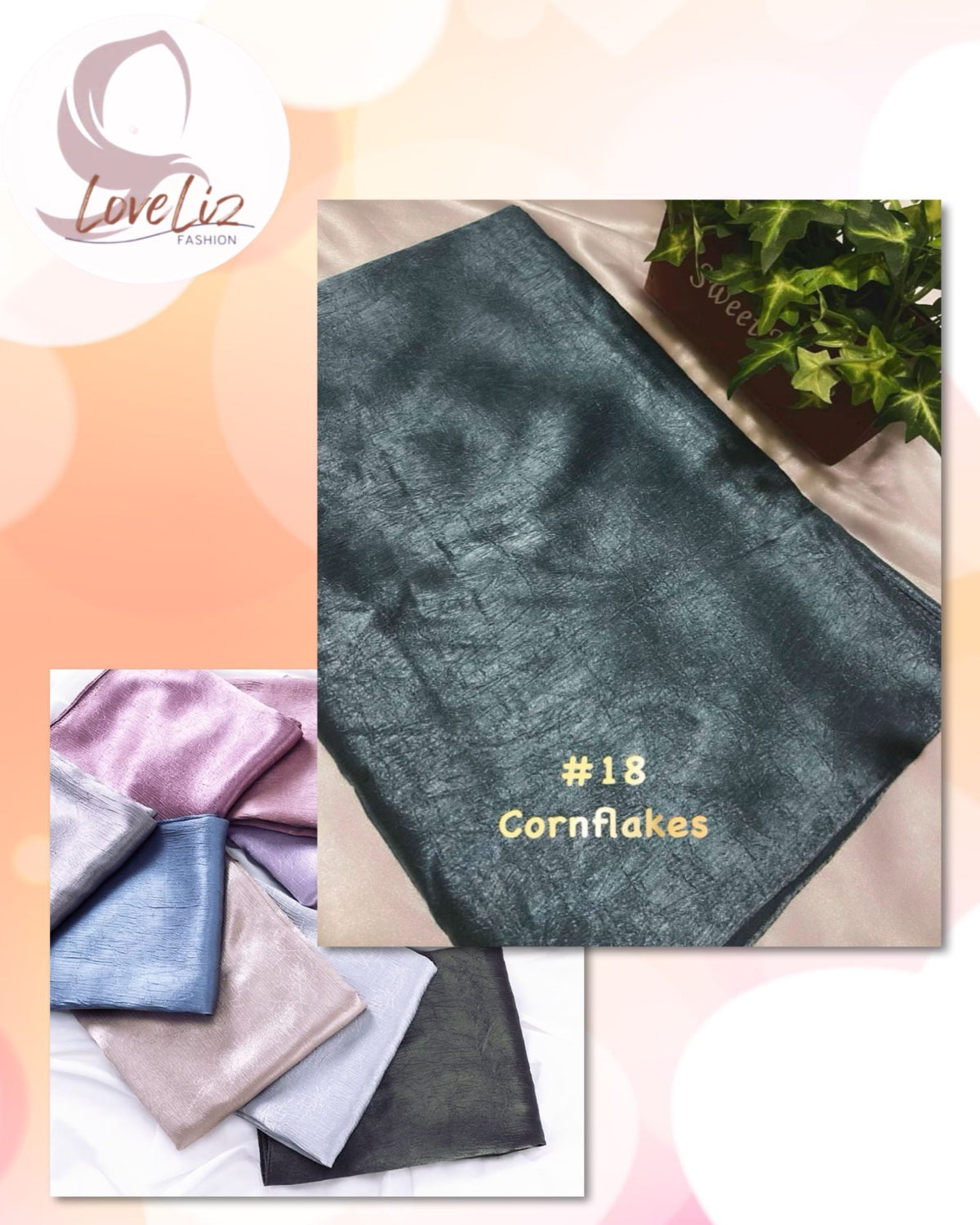 Shawl Crinkle Satin - Elegant Muslimah Hijab Accessory (SHWL- 1051)