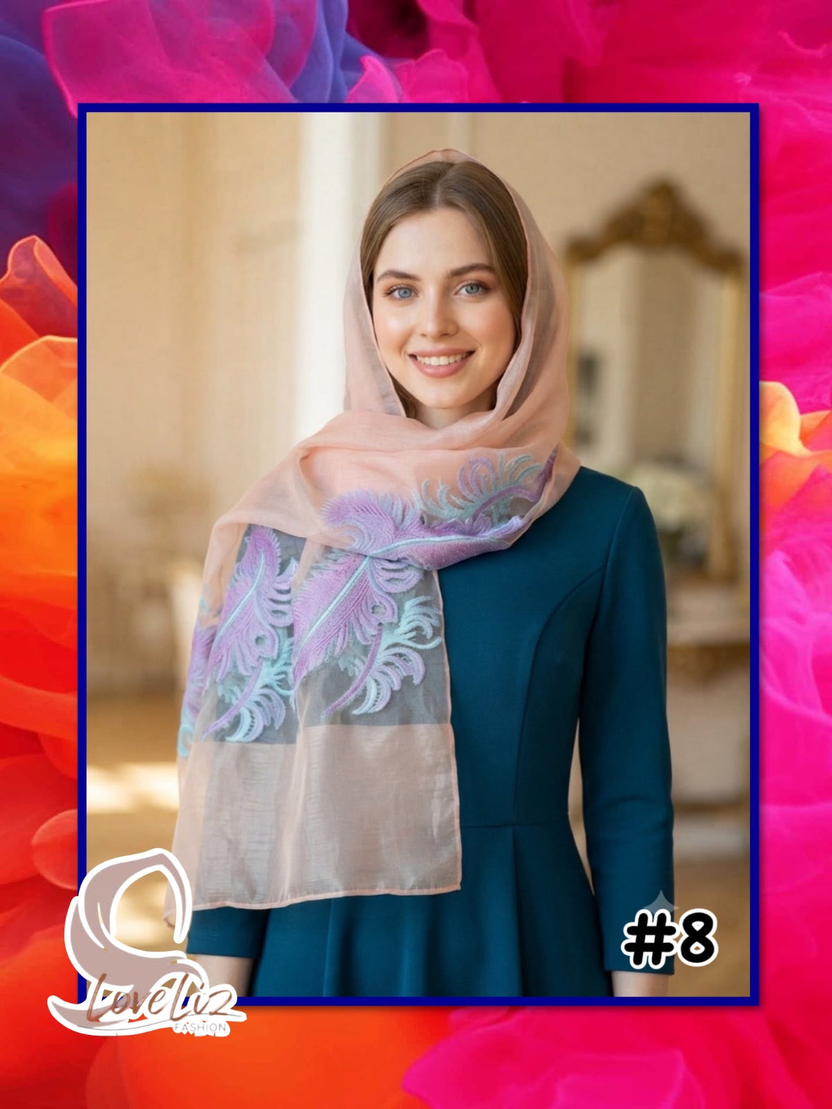 Lush Feather Shawl (SHL_0726/1031)