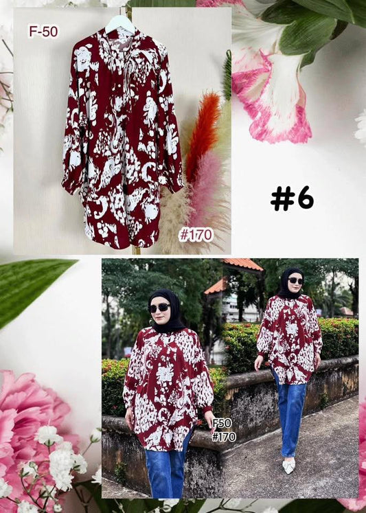 Top Printed Blouse (#J50KNG) series 6