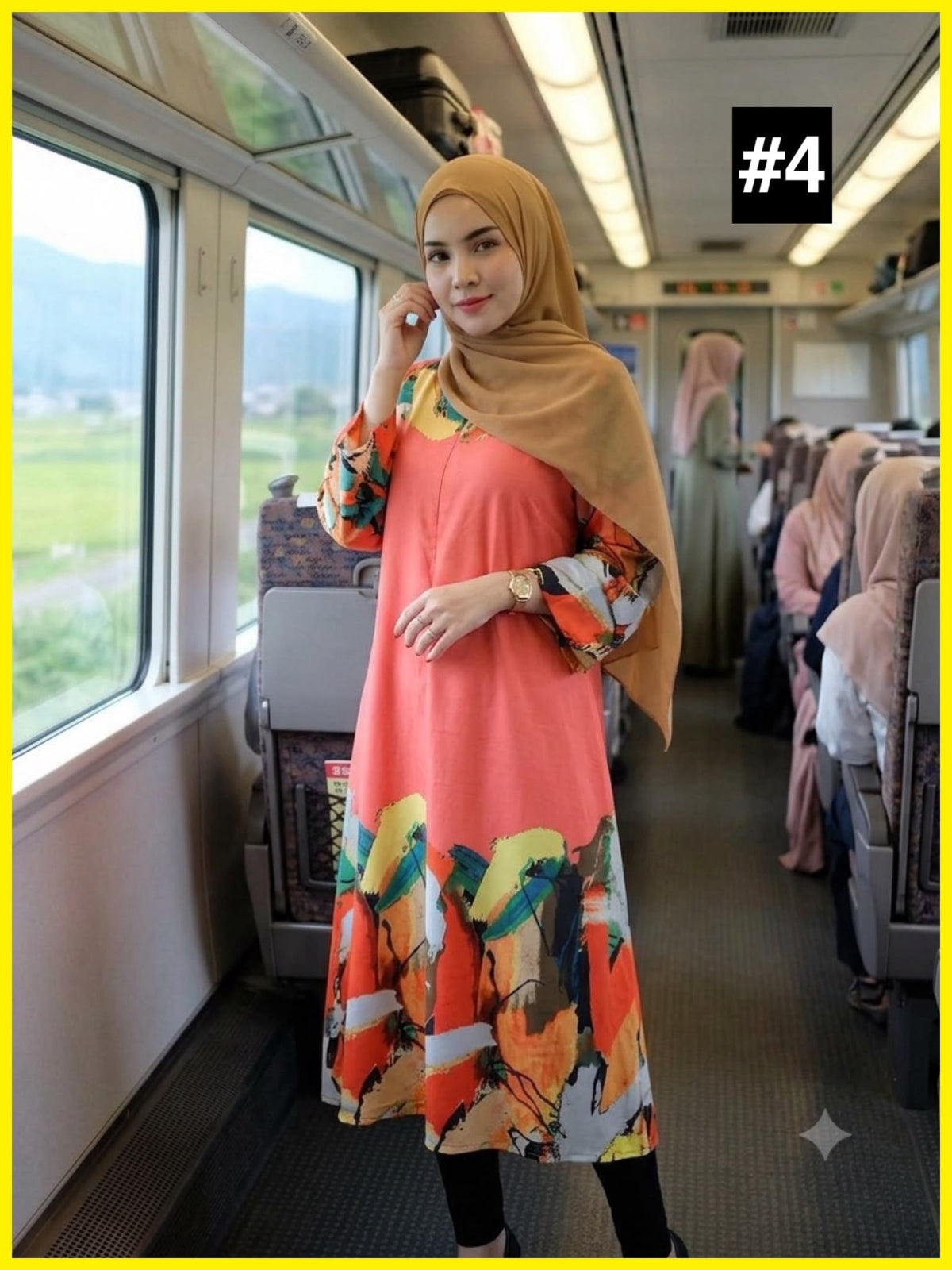 Exclusive Abstract Printed Dress (BLS_0726/002) (#230.KA)