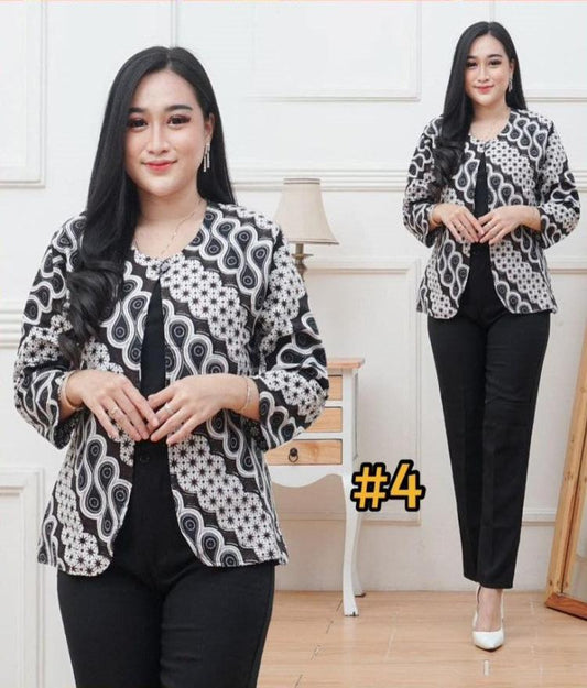 Top Blouse Batik Dual- Sided model 4 (#DS.ANT)