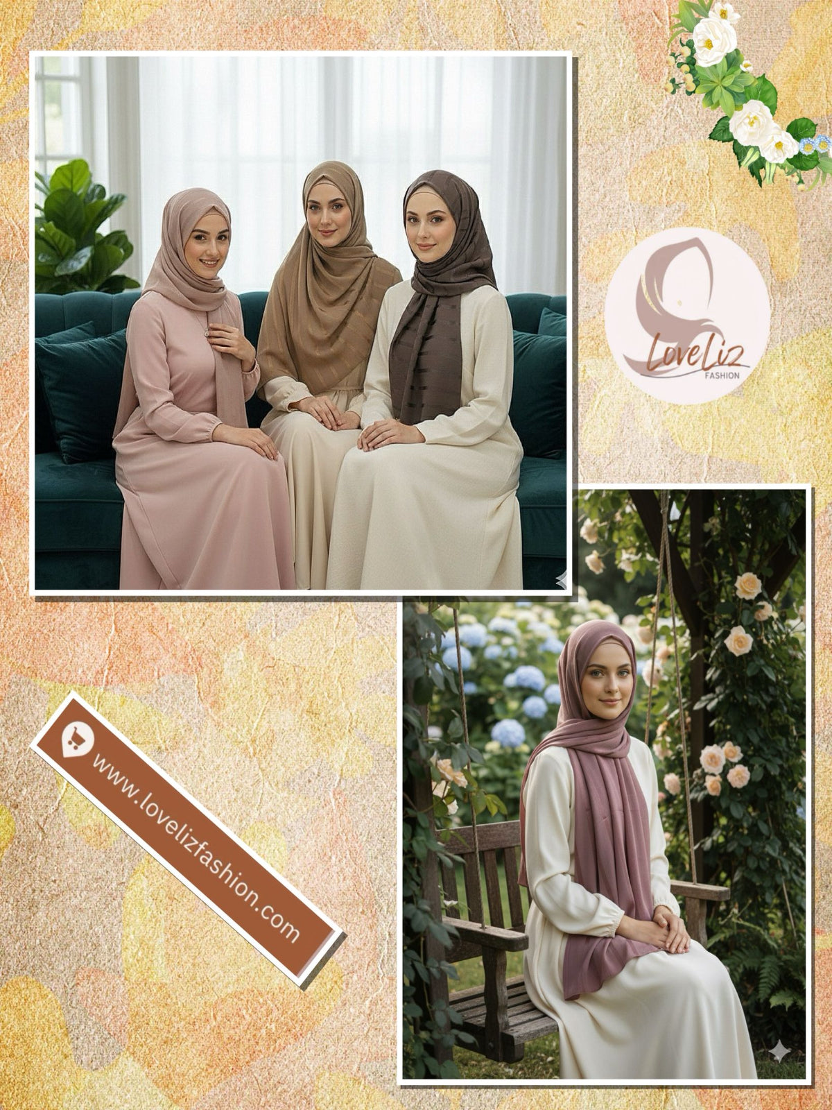 Shawl Chiffon Muna Lining (SHWL- 1059) (#MM)