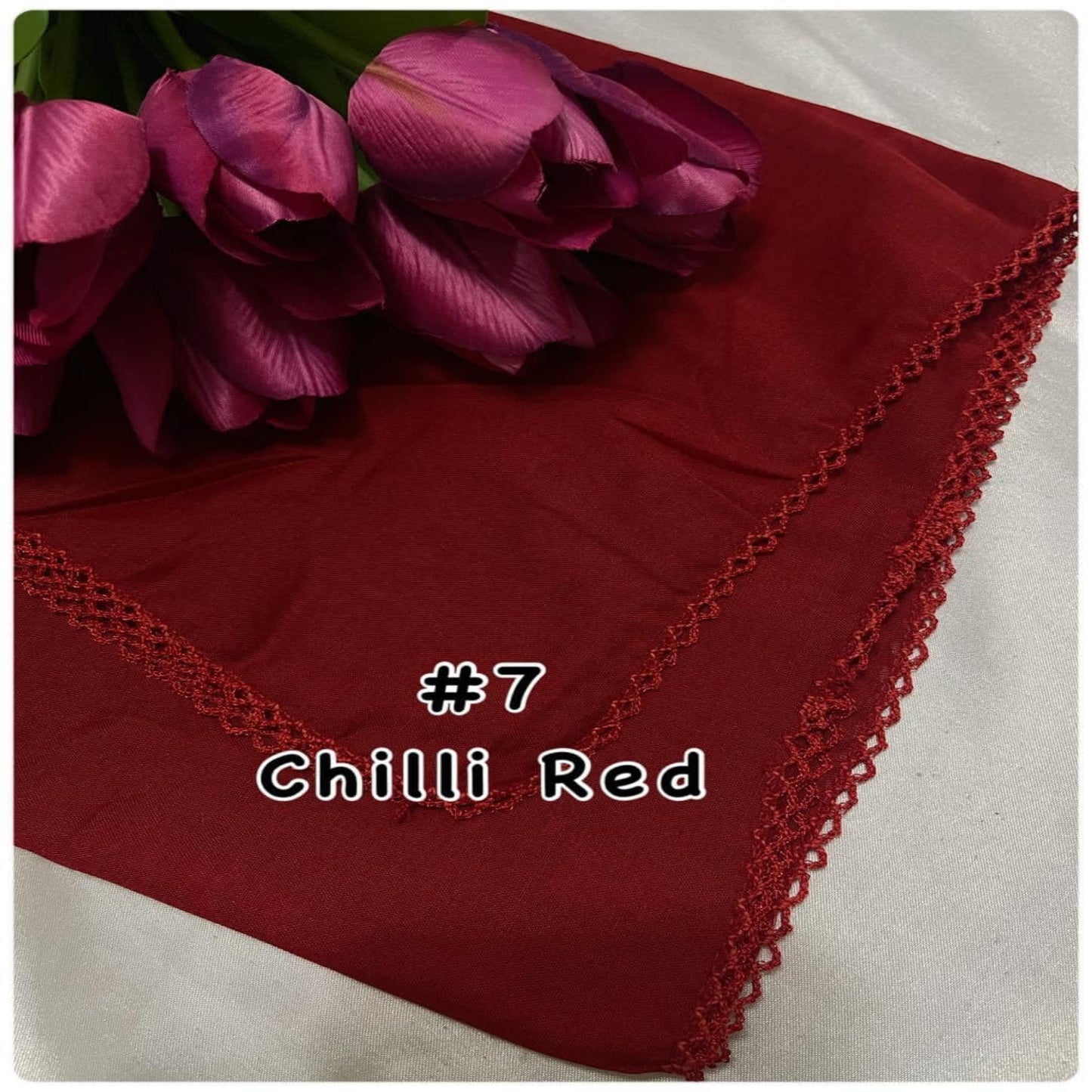 Bawal Cotton Plain Crochet - Premium Lightweight Fabric for Effortless Muslimah Style