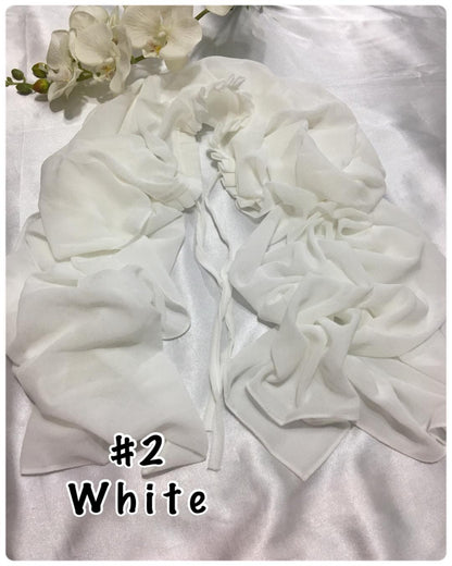 Shawl Chiffon with Ruffles (SHWL-1020)