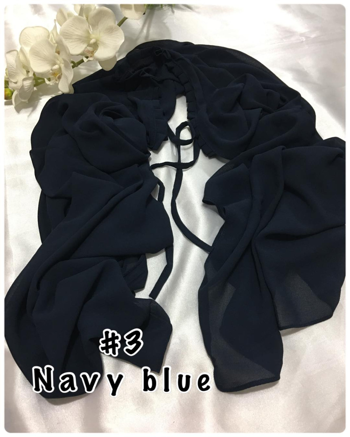 Shawl Chiffon with Ruffles (SHWL- 1020)