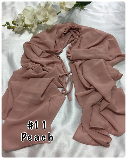 Shawl Chiffon with Ruffles (SHWL-1020)