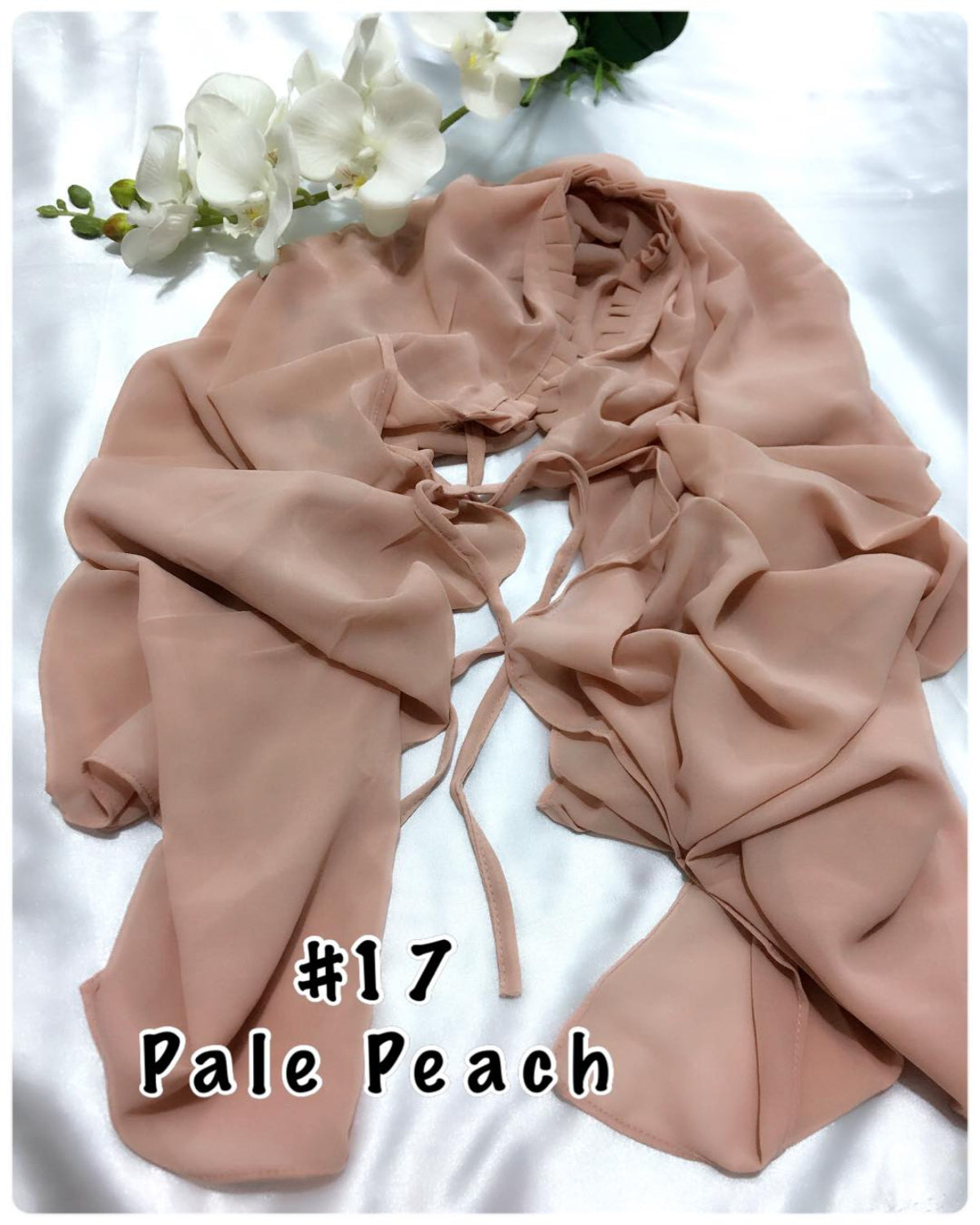 Shawl Chiffon with Ruffles (SHWL- 1020)