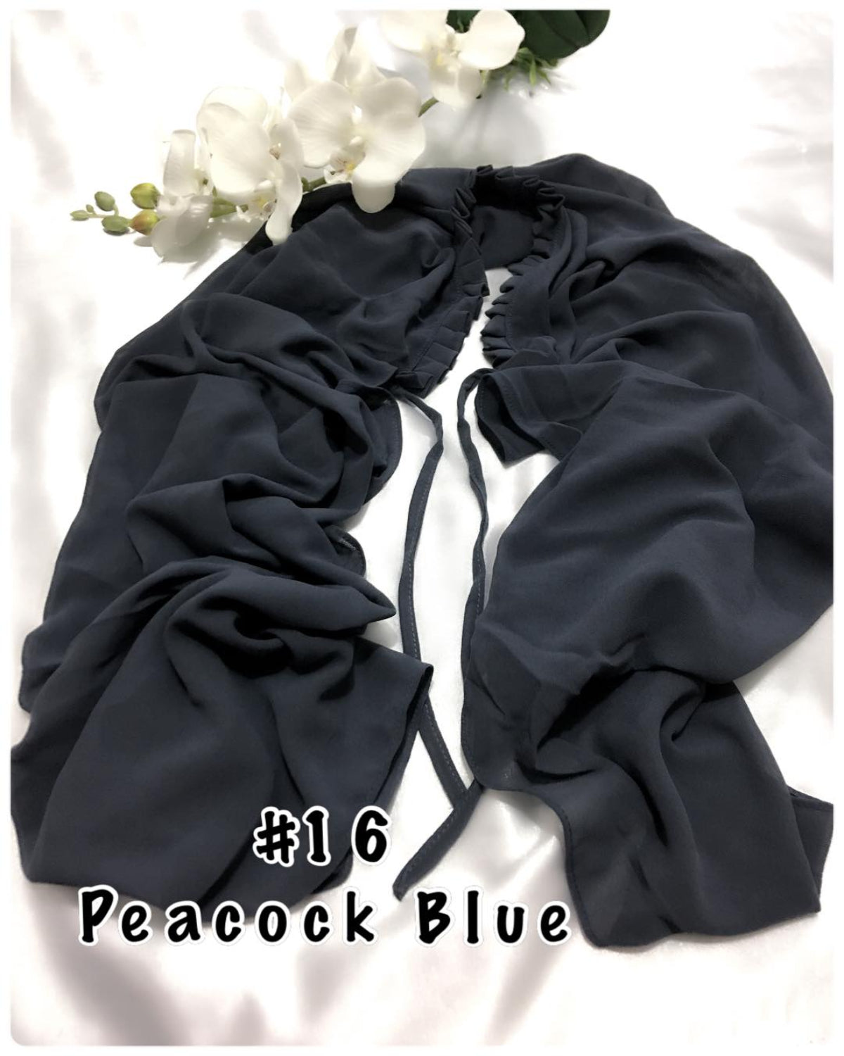 Shawl Chiffon with Ruffles (SHWL- 1020)