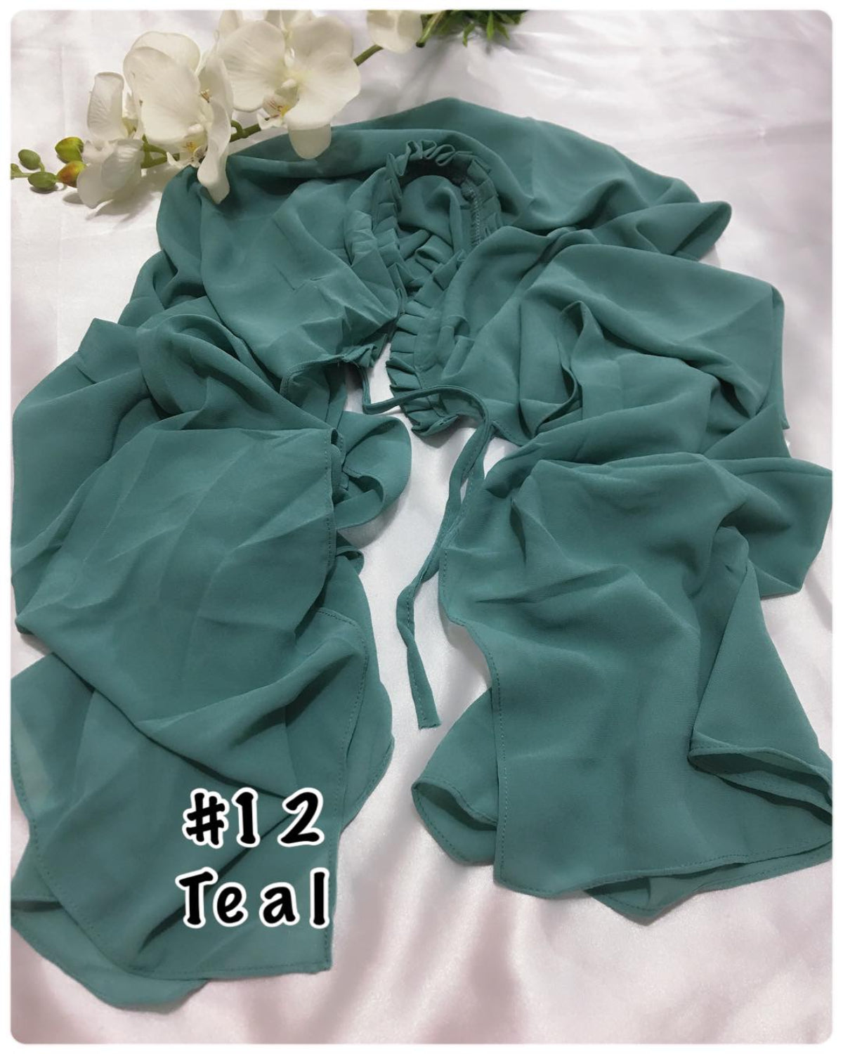 Shawl Chiffon with Ruffles (SHWL- 1020)