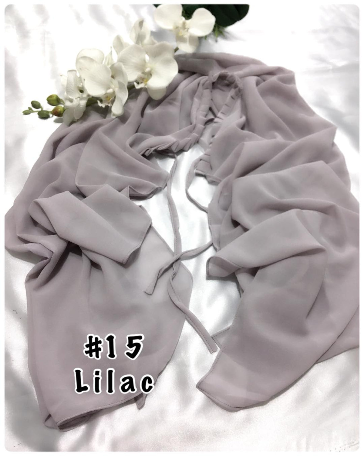 Shawl Chiffon with Ruffles (SHWL- 1020)