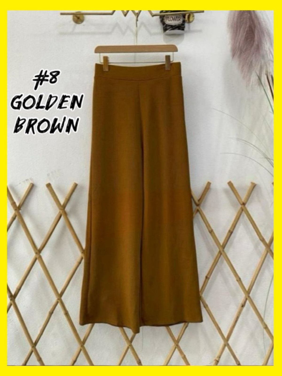 Elegant High- Waist Palazzo Pants (PLZO- 1001) (#KNG) – Ultimate Comfort and Style