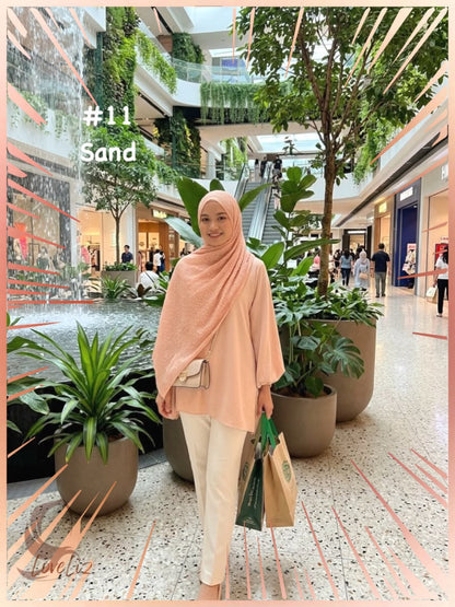 Shawl Crush Pleated Fiona (SHL_1026/038) (🔥 5 pcs for $35.00🔥)