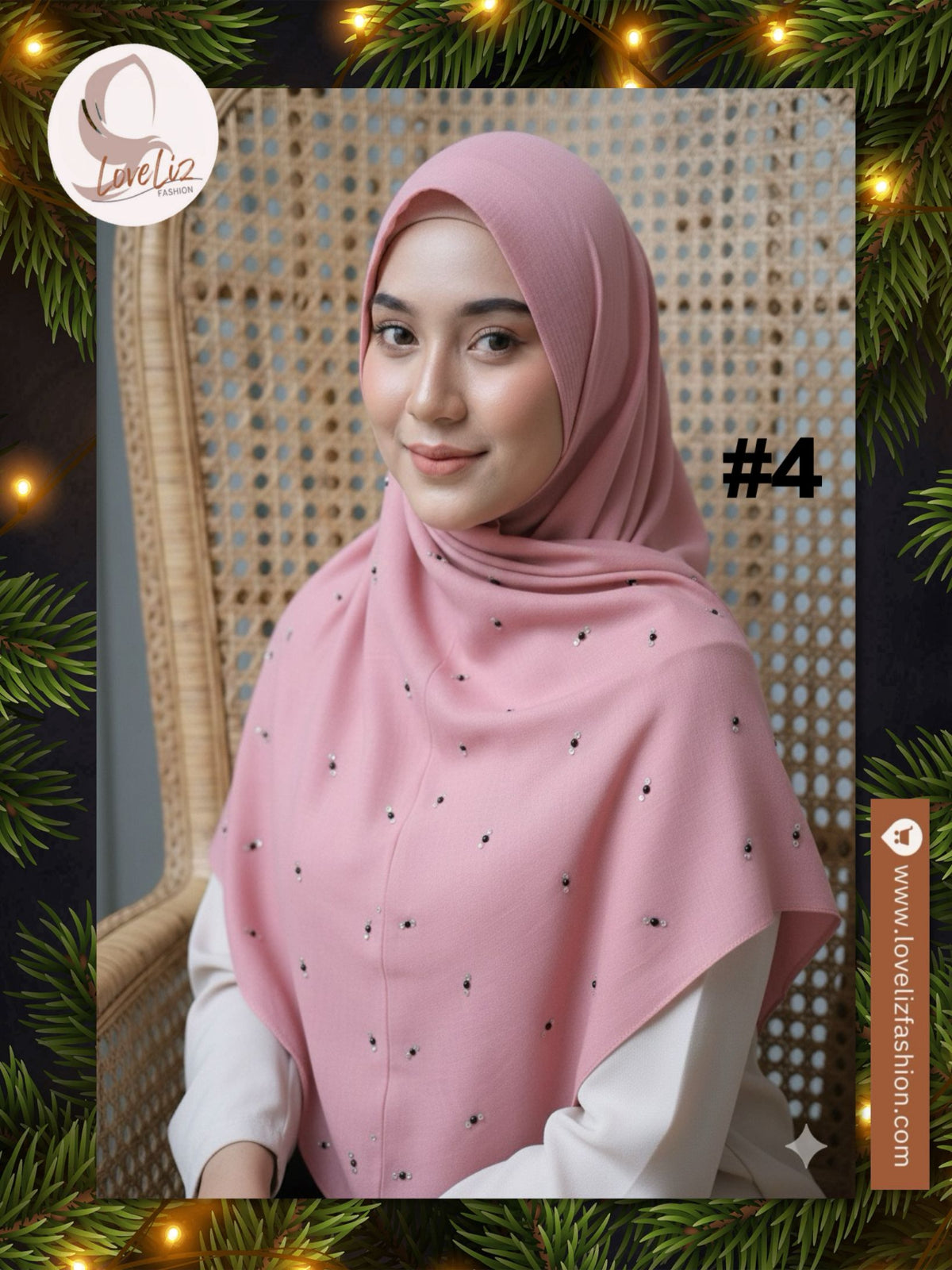 Cotton Bawal with Diamante Pattern (BWL_0126/009)