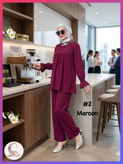 Chey Crepe Pants Suits (PANTS_0426/011) (#P59A)