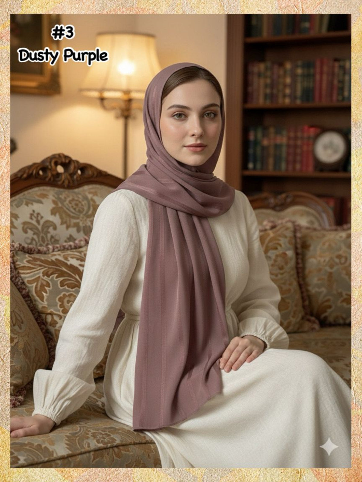 Shawl Chiffon Muna Lining (SHWL- 1059) (#MM)