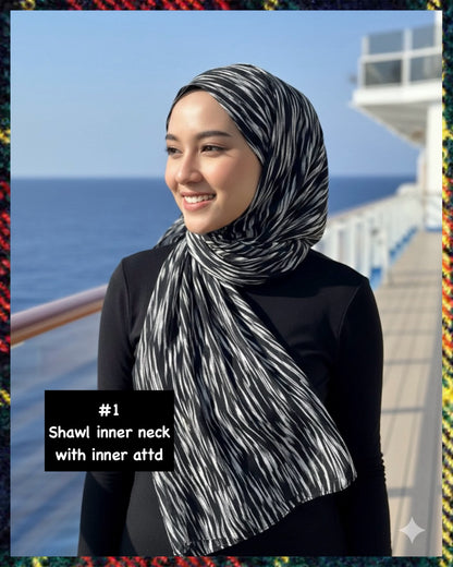 Assorted Instant Hijabs (INST/CSL_1026/003 (M)) (🔥3 pcs for $10/-🔥)