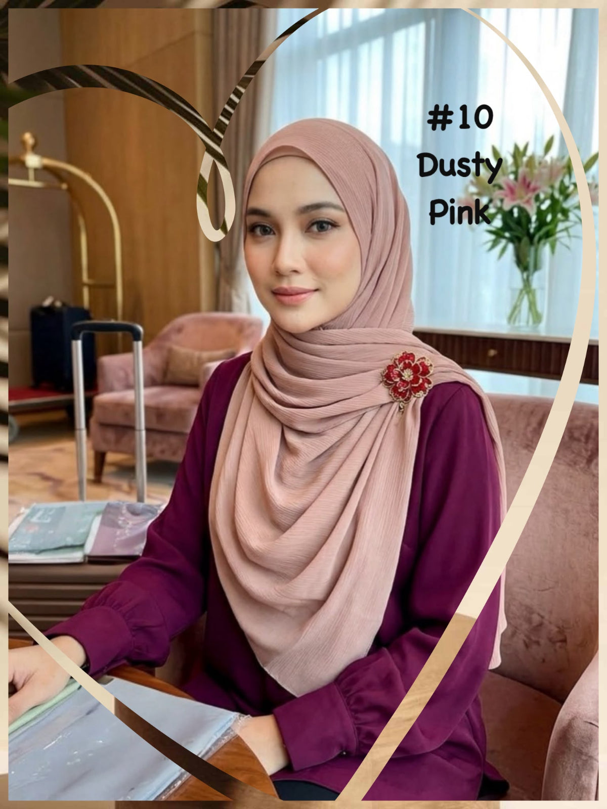 Shawl Chiffon Muna (SWL_1026/057) (#MM)
