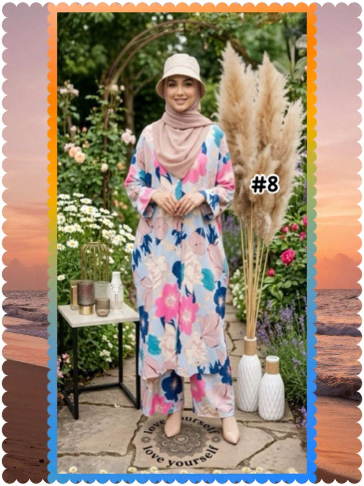 Pants Suits Tiger/ Floral Vietnamese Printed (PANTS_0526/021) (#D72KNG)