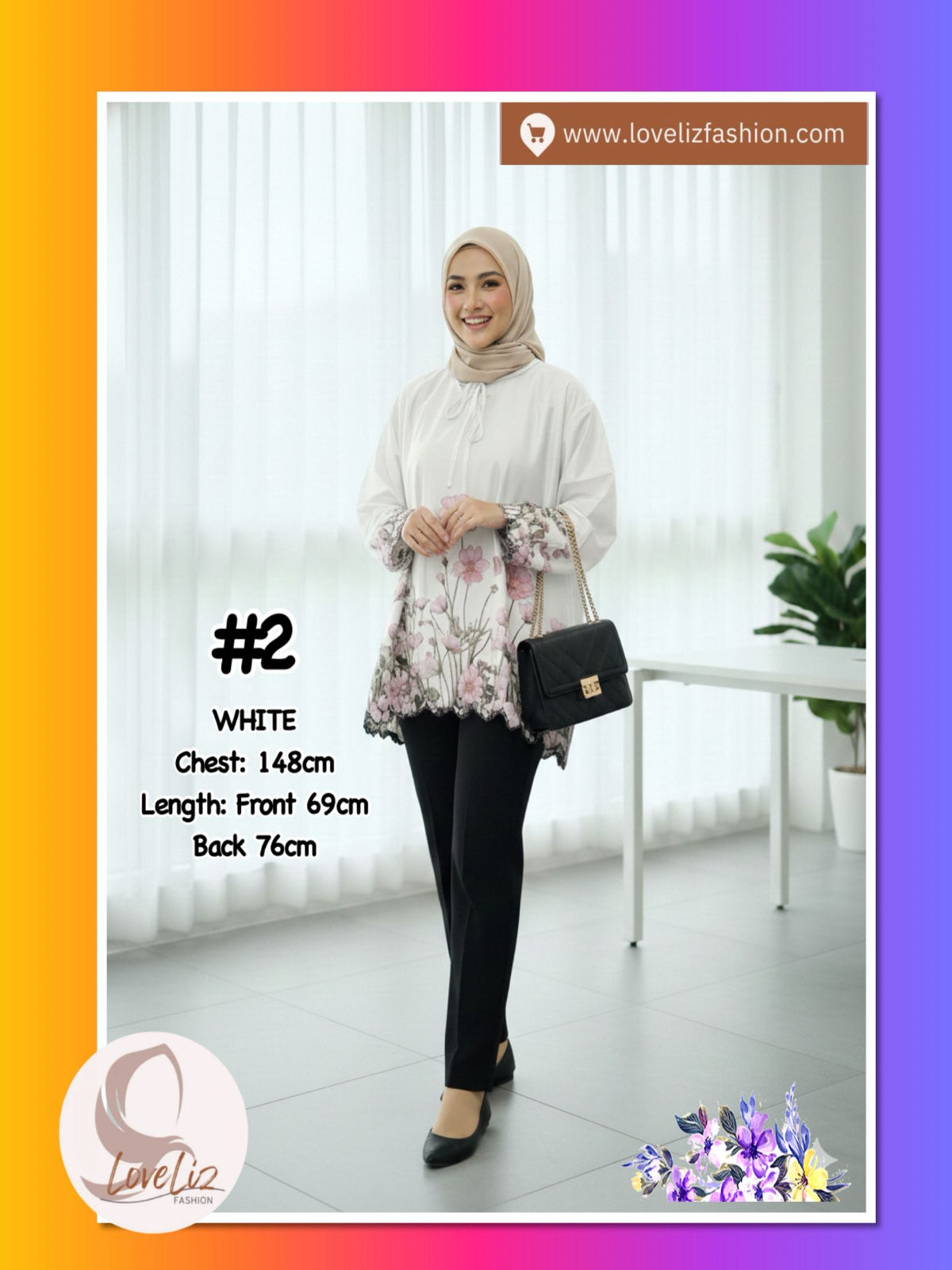 Top Modern Blouse (BLS_0126/001) (#T1340KNW)