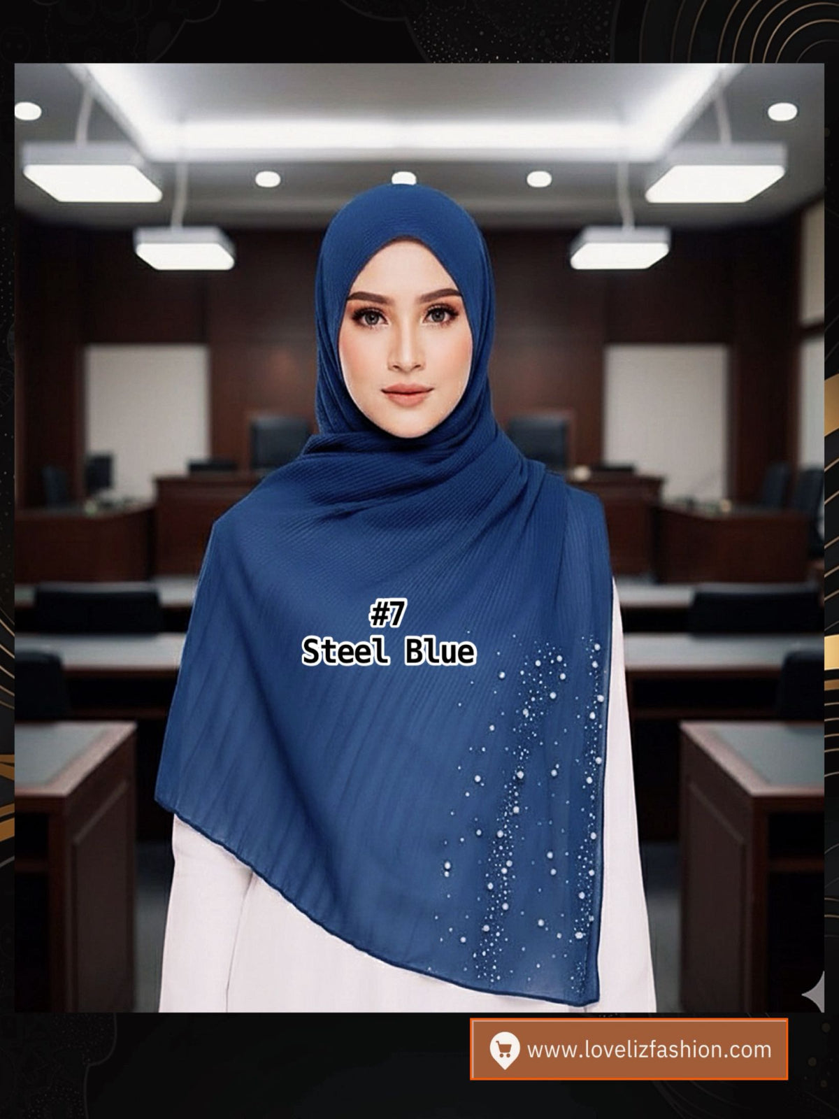 Shawl Chiffon Pleated Crush (SHL_0326/044)