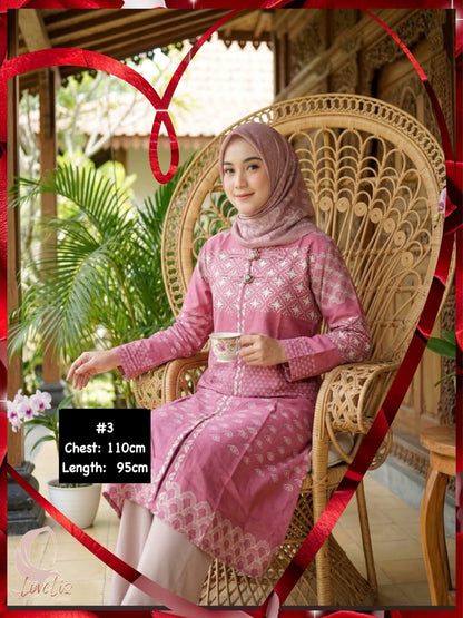 Assorted Batik Tunic Dresses (BADR(T)_1026/001) (#PE)