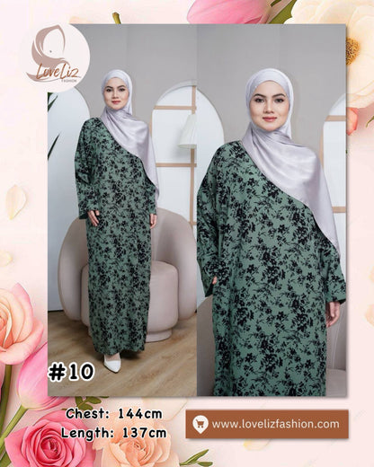 Long Printed Dress (LODR- 1007/3(C)) (#FFKNG)