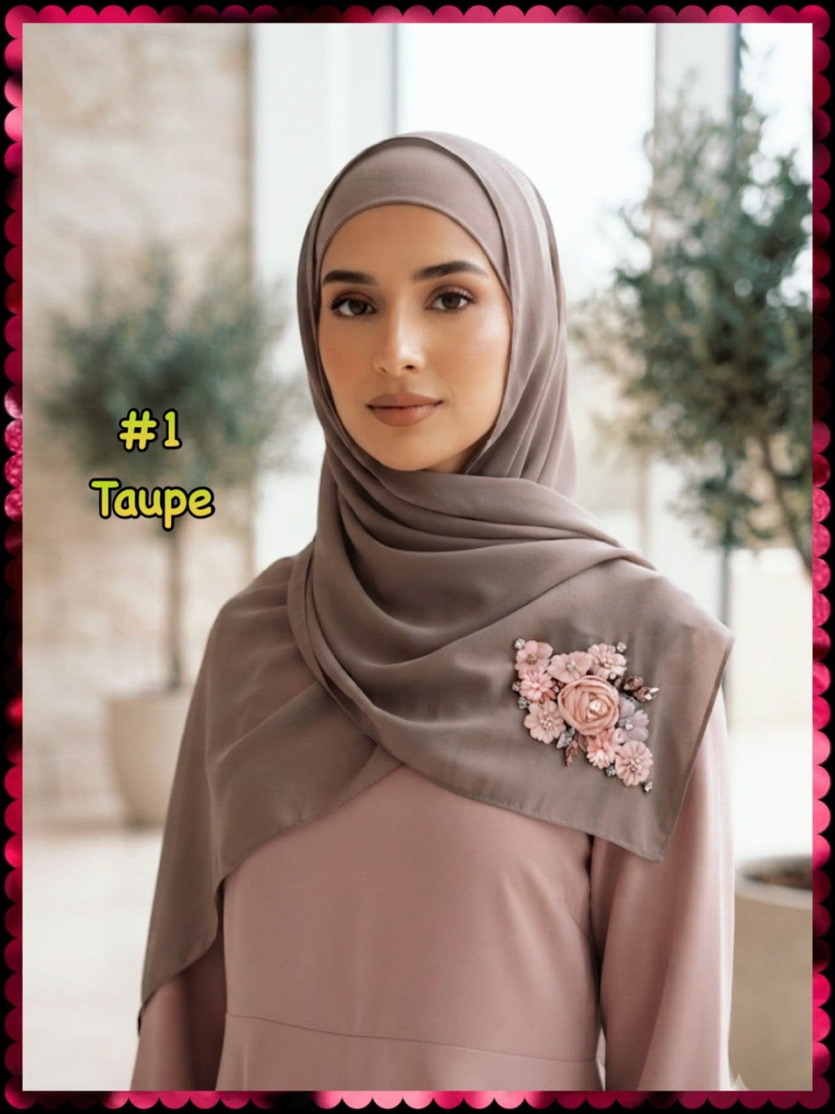 Luxury Beaded Rhinestones Heavy Chiffon Shawl (SHL_0726/032)