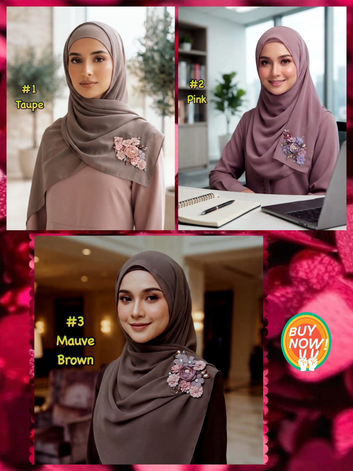Luxury Beaded Rhinestones Heavy Chiffon Shawl (SHL_0726/032)
