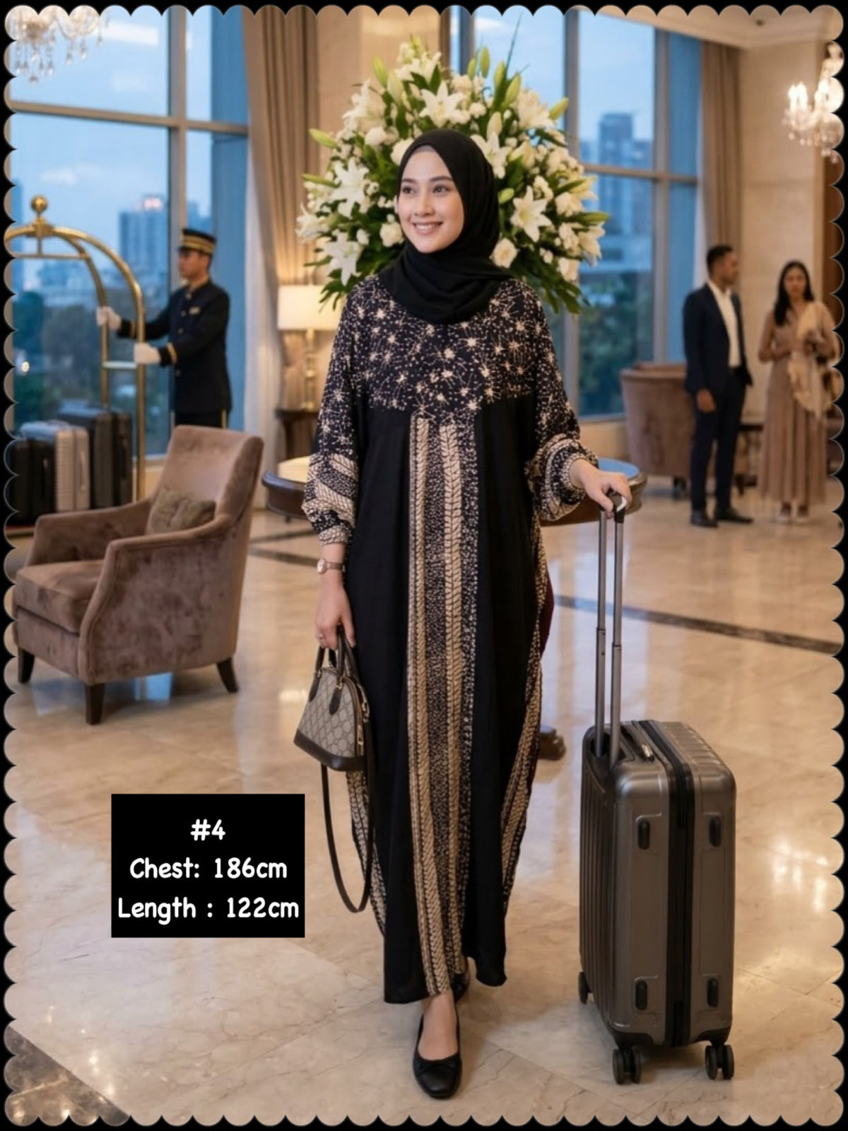 Kaftan Batik Dress (KFN_1026/001) (🔥 2 sets for $26/-)