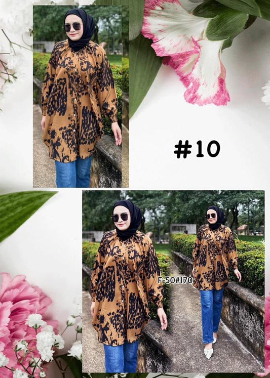 Top Printed Blouse (#J50KNG) series 10