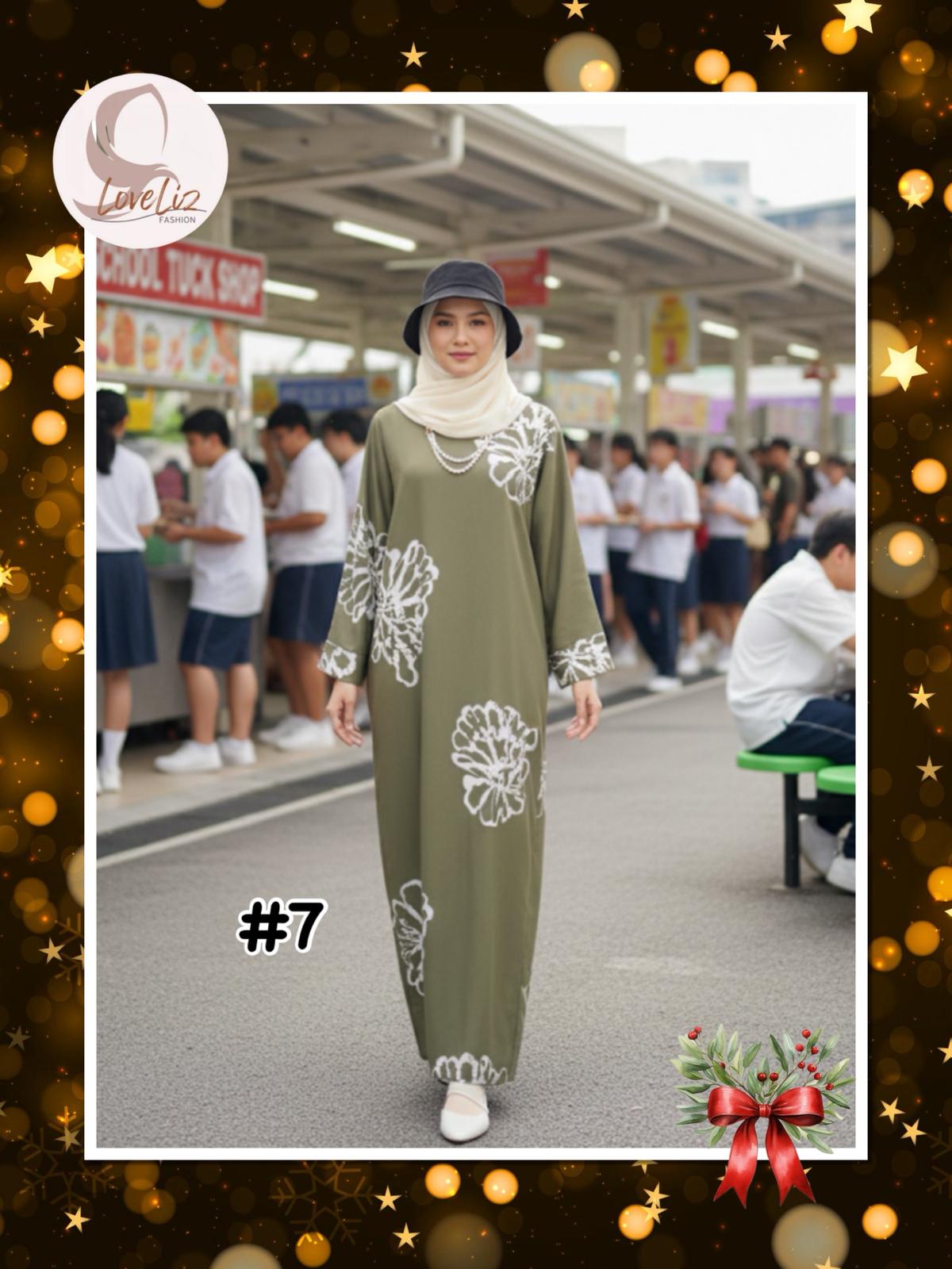 Long Printed Dress (LODR- 1007/3(A)) (#FFKNG)