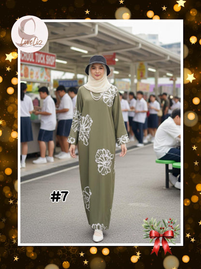 Long Printed Dress (LODR- 1007/3(A)) (#FFKNG)