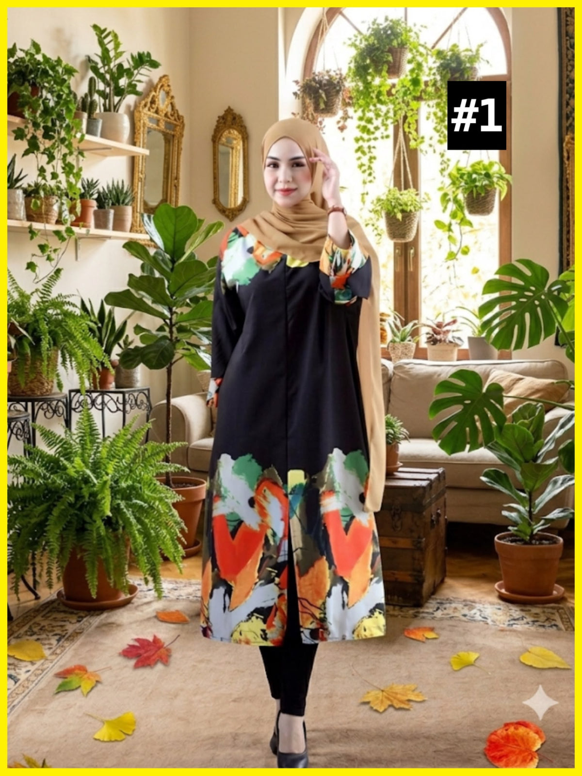 Exclusive Abstract Printed Dress (BLS_0726/002) (#230.KA)