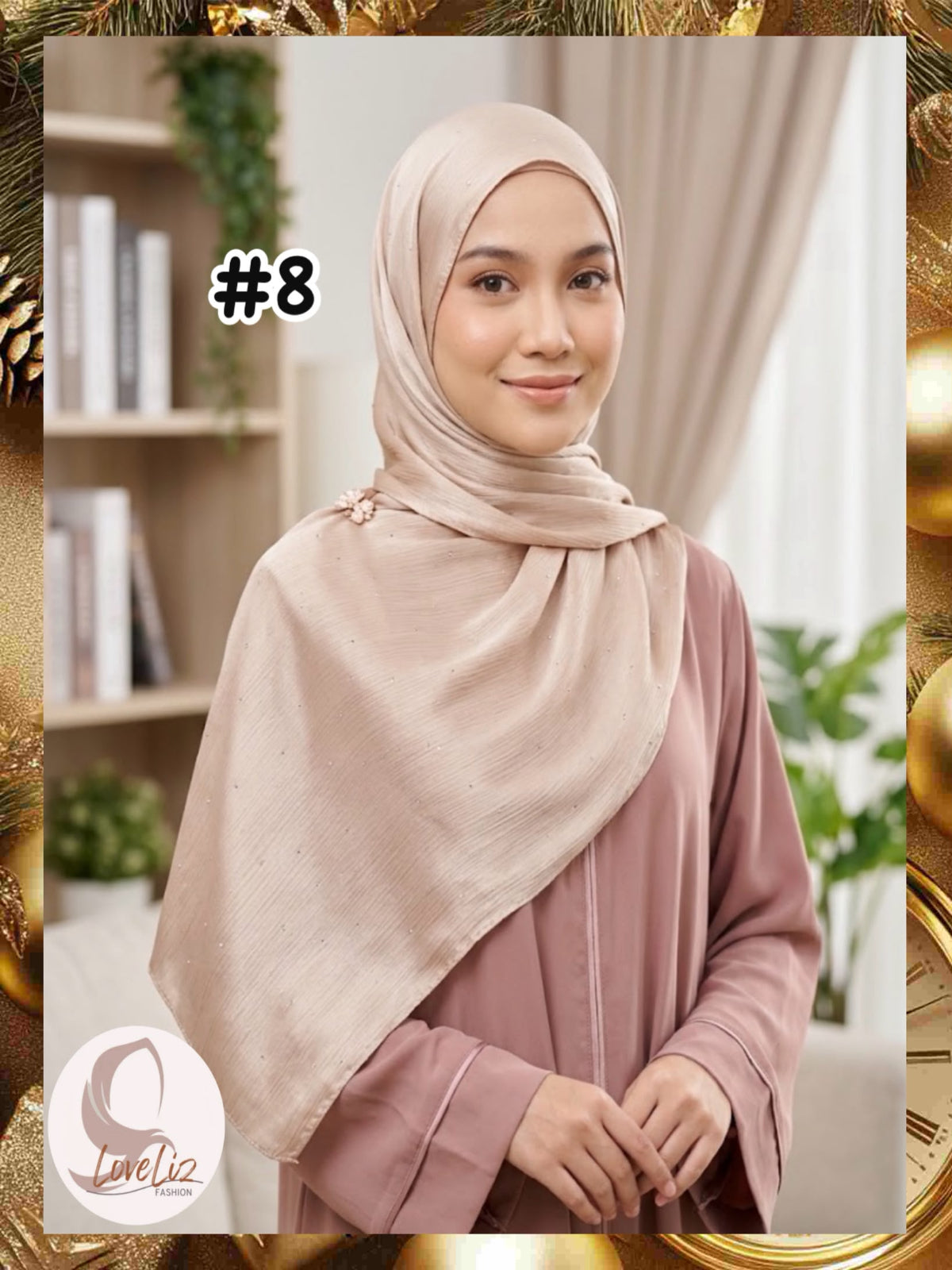 Shawl Satin Muna Diamonds (SHL_0326/065) (#ZSKN7) (🔥 2 pcs for $24/-🔥)
