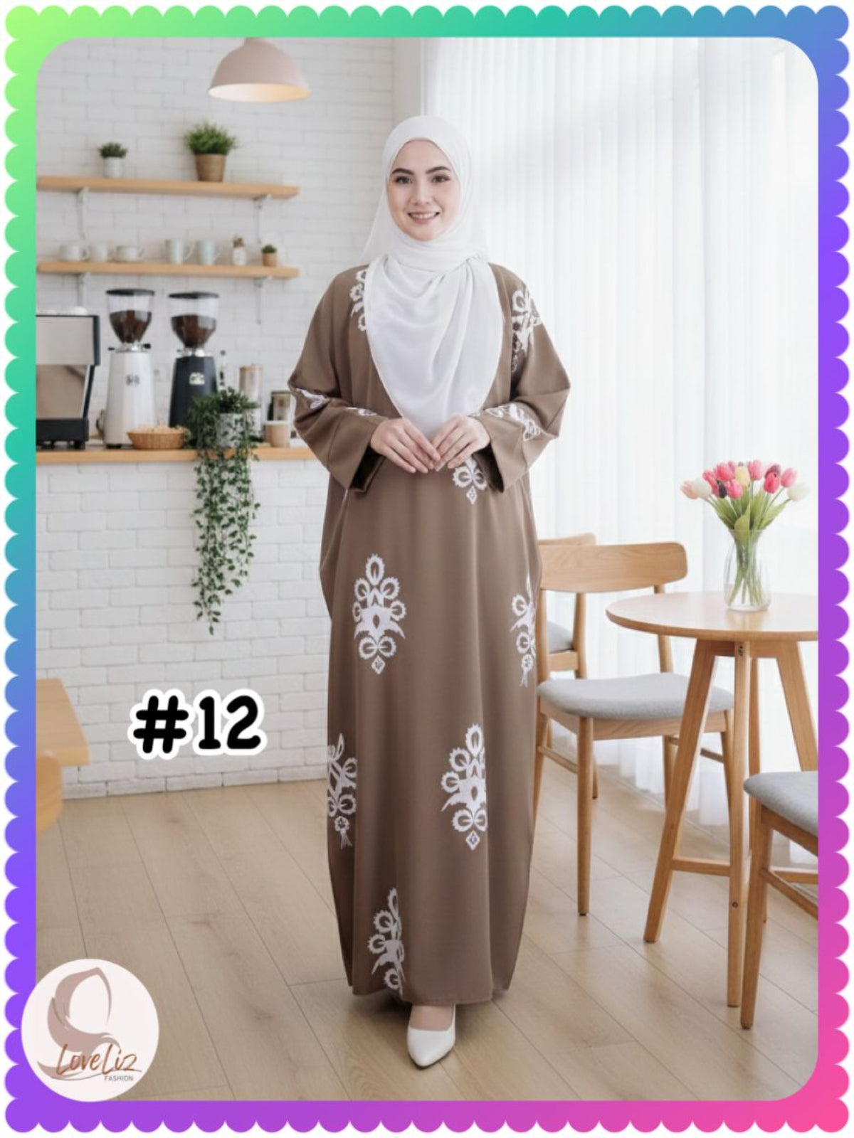 Long Printed Dress (LODR- 1007/3(B)) (#FFKNG)