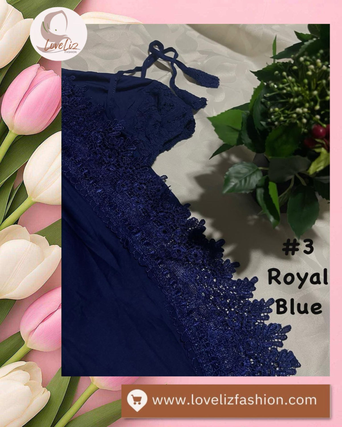 LoveLiz Fashion Single Lace Telekung (TLKG- 1002) (#ZC) – Feel the Connection! Comfort for Your Spiritual Journey