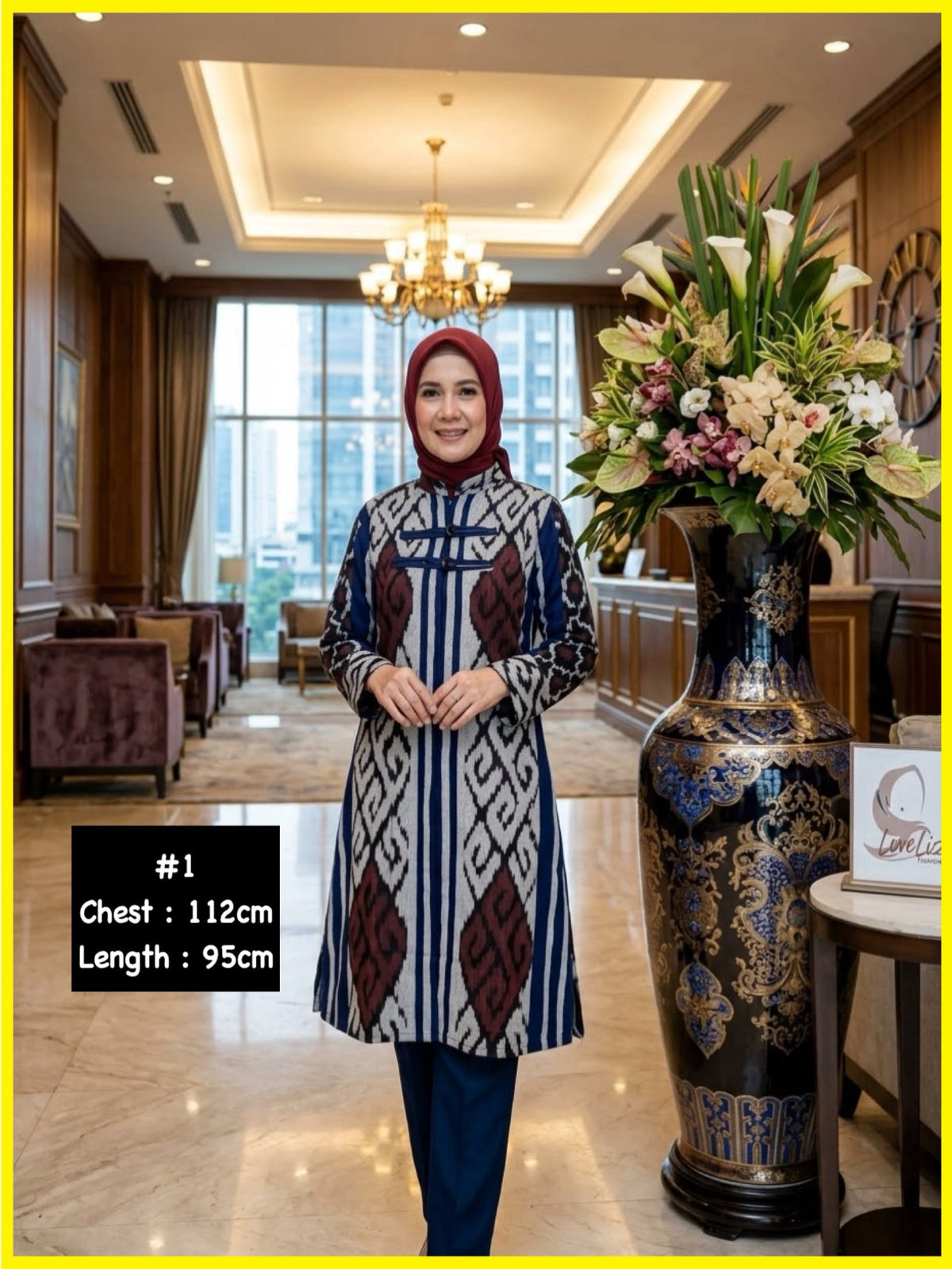 Assorted Batik Tunic Dresses (BADR(T)_1026/002/1) (#LestariEthnic) (#PE)