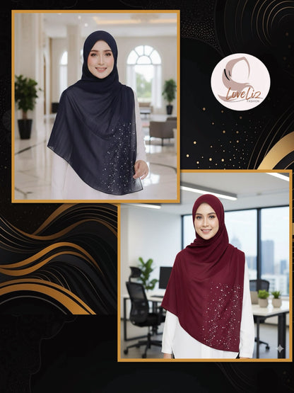 Shawl Chiffon Pleated Crush (SHL_0326/044)