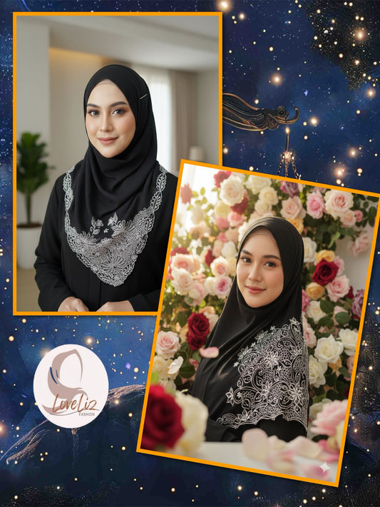 Premium Cotton Bawal with Sulaman Embroidery & Diamante (BWL_0226/030)