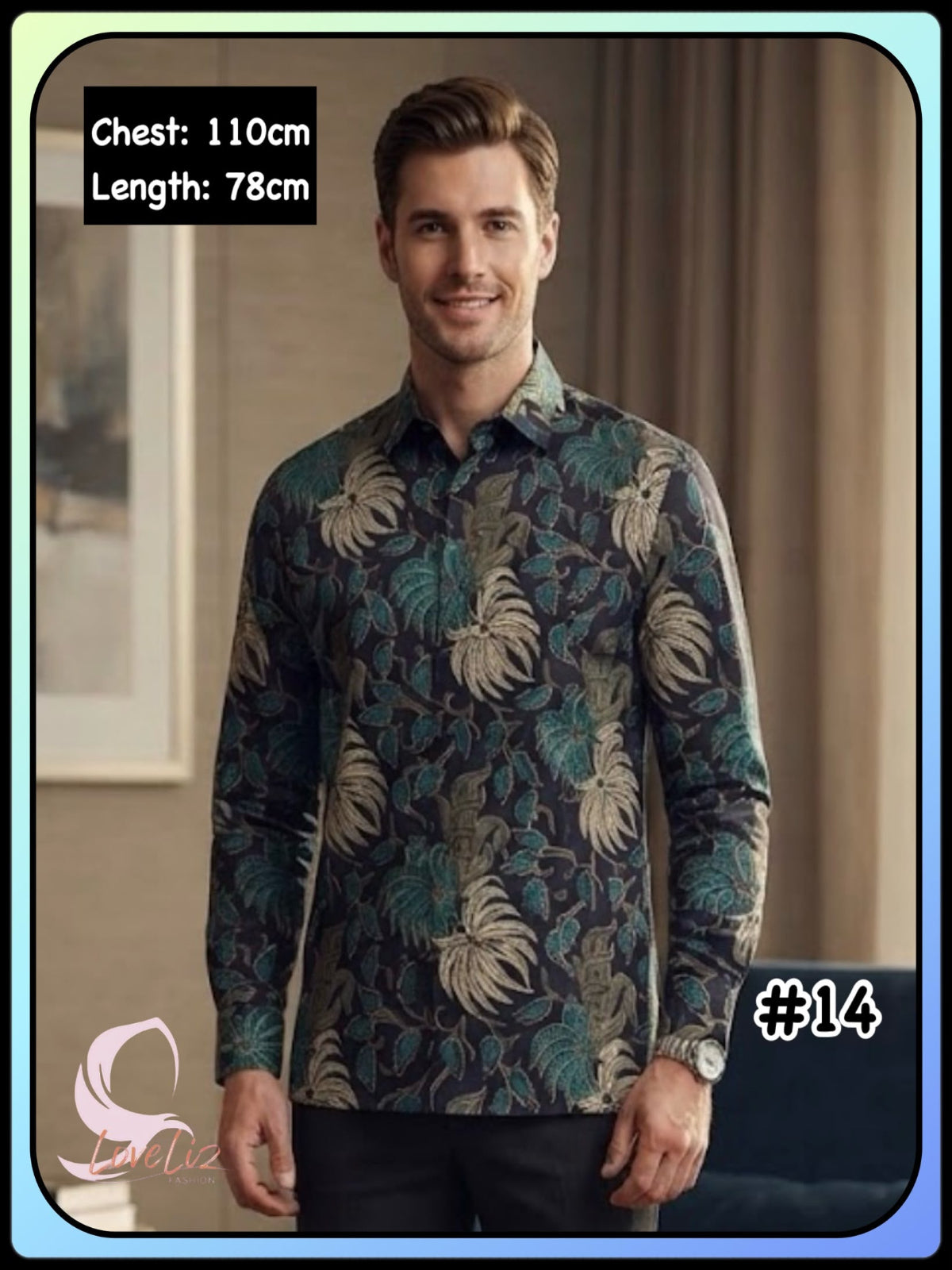 Batik Long Sleeves Shirts - (BTLS_1026/005) (#ANI)