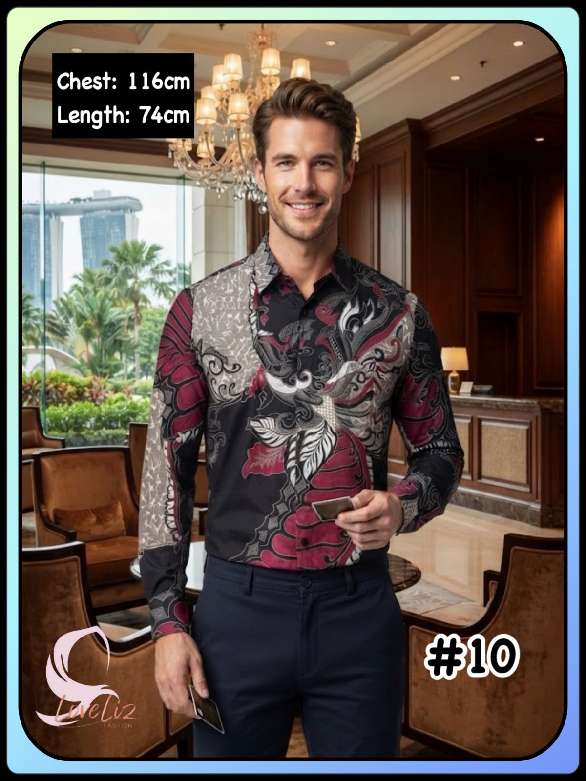 Batik Long Sleeves Shirts - (BTLS_1026/005) (#ANI)
