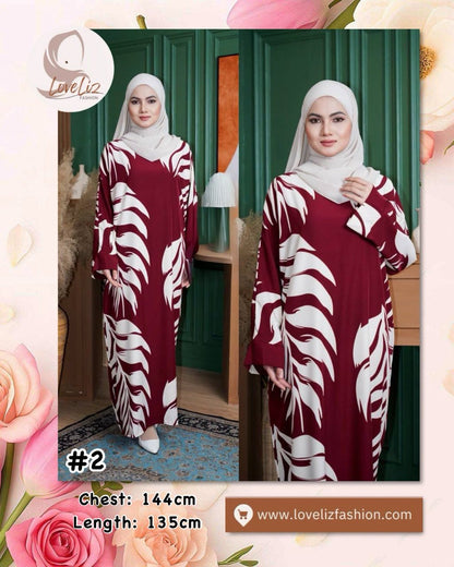 Long Printed Dress (LODR- 1007/3(C)) (#FFKNG)