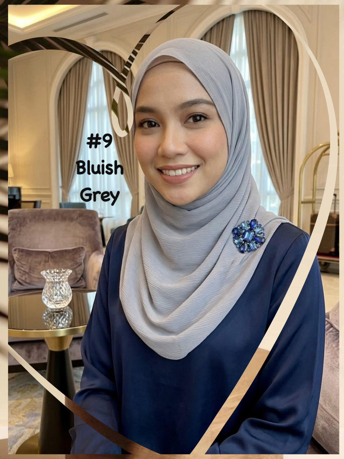 Shawl Chiffon Muna (SWL_1026/057) (#MM)