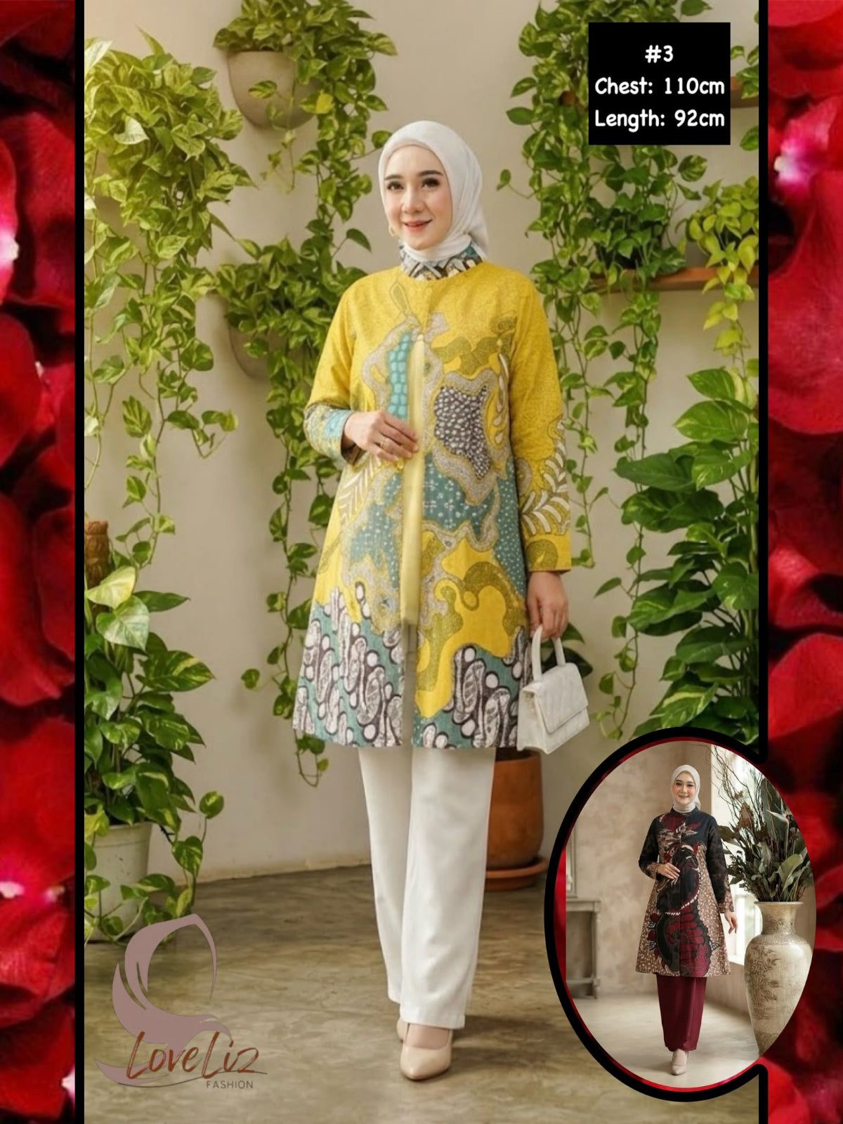 Batik Long Cardigan Styled Tunic (BADR_1026/006) (#ANIS)