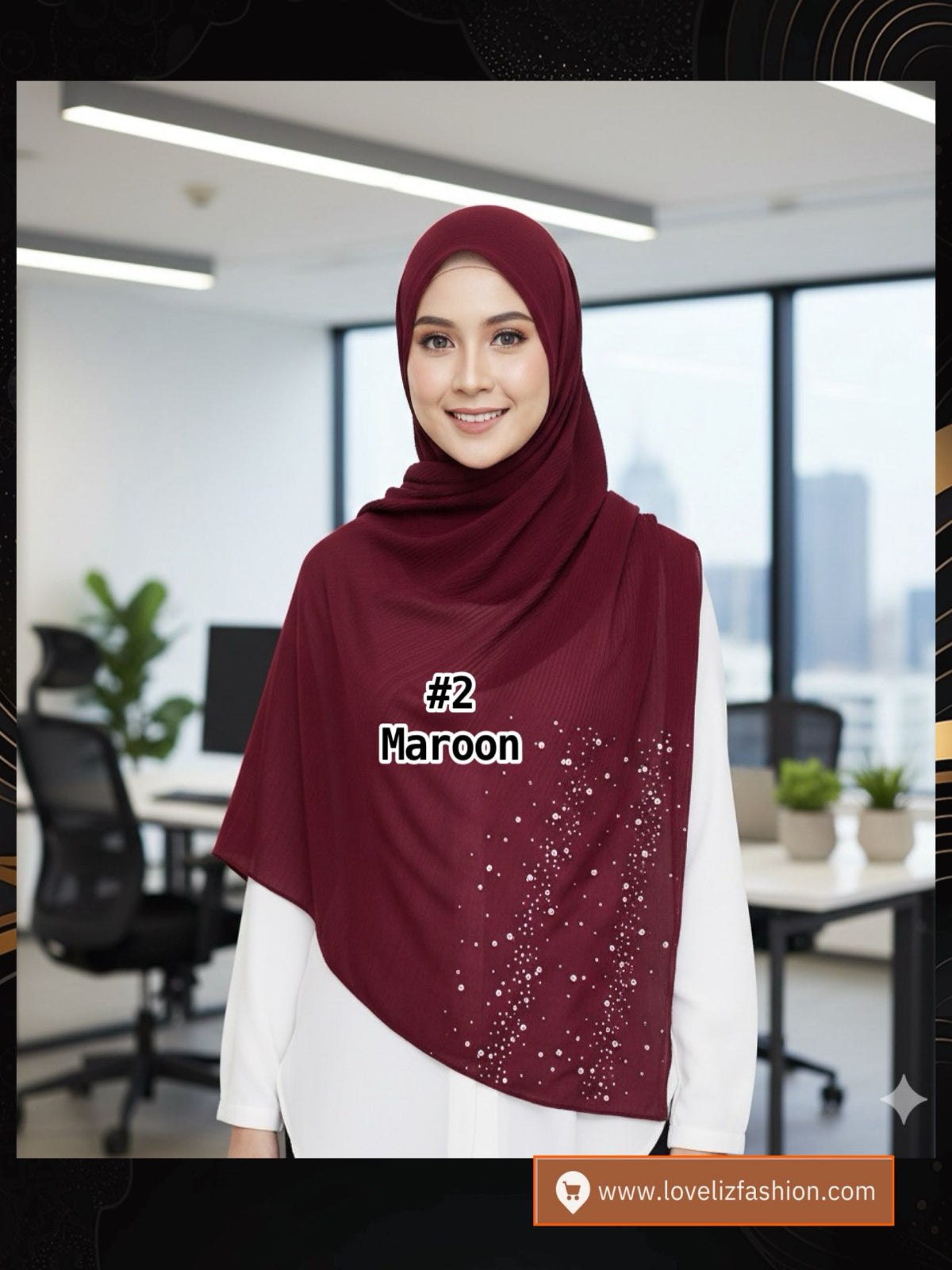 Shawl Chiffon Pleated Crush (SHL_0326/044)