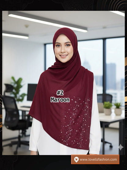 Shawl Chiffon Pleated Crush (SHL_0326/044)
