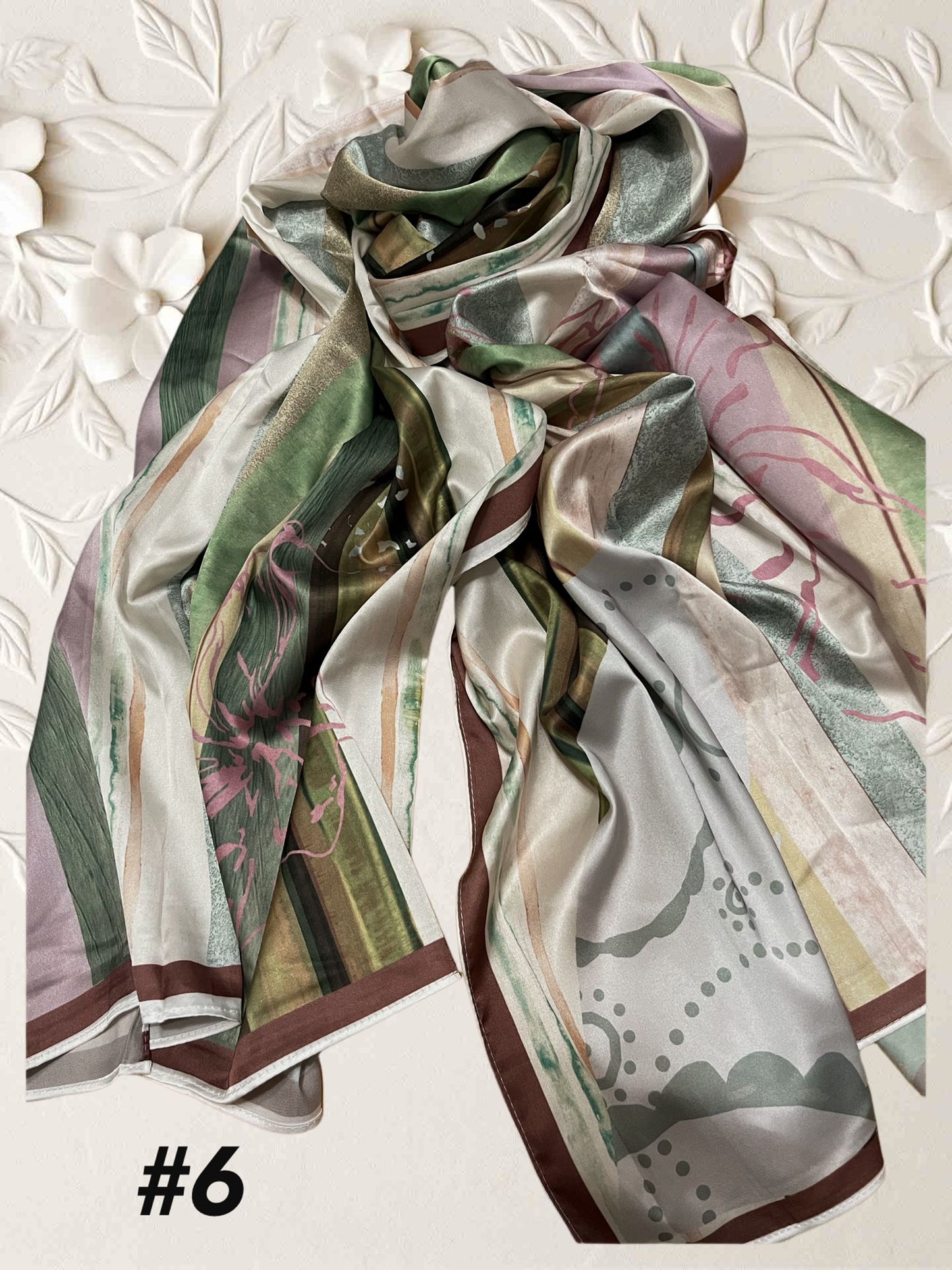 Exclusive Shawl Satin Printed model 6